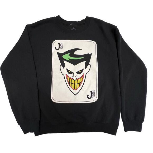 Batman: The Animated Series The Joker Face Card Pullover Sweatshirt - Picture 1 of 6